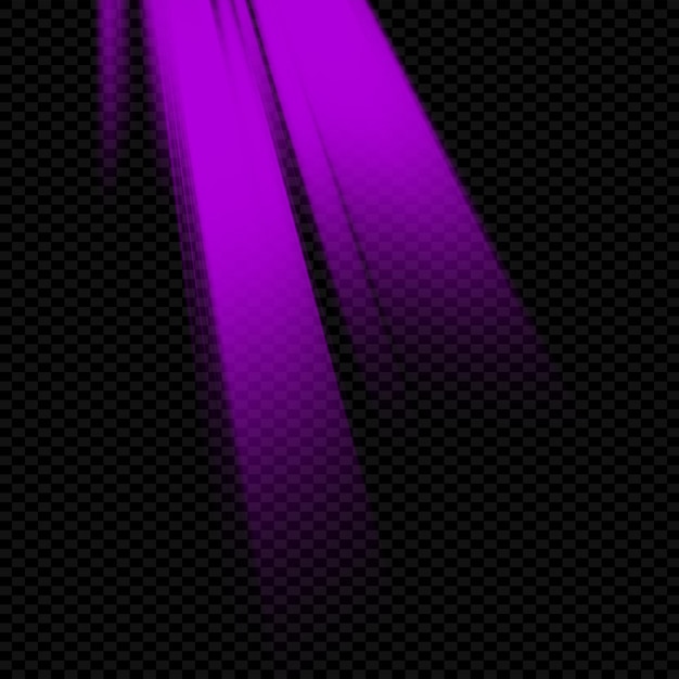 PSD psd purple light effect on transparent background