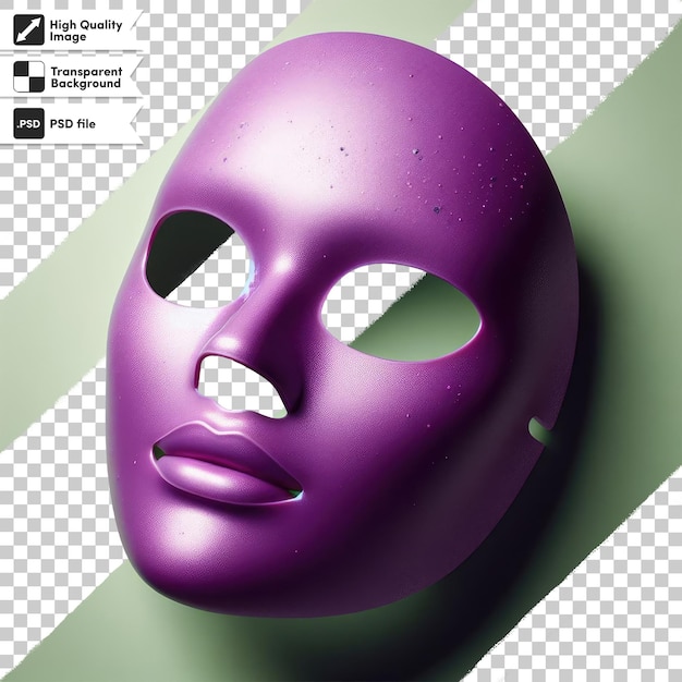 PSD purrple mask on transparent background