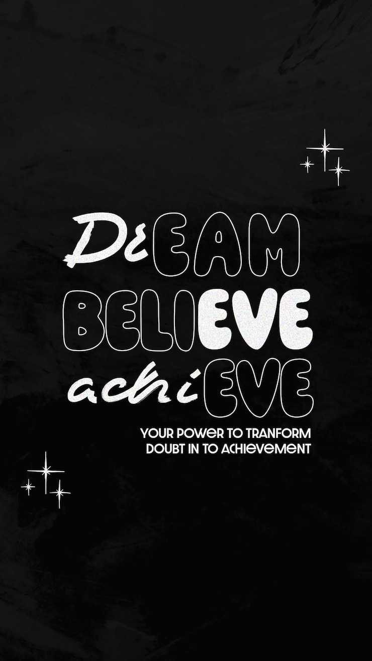 PSD psd qoutes typography on black background instagram story template