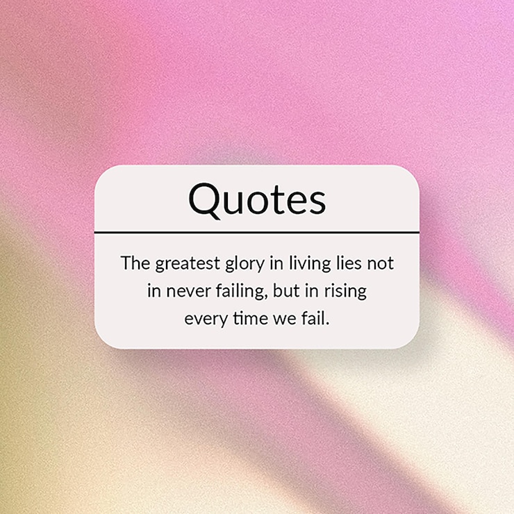 PSD psd qoutes с градиентным фоном шаблон поста в instagram