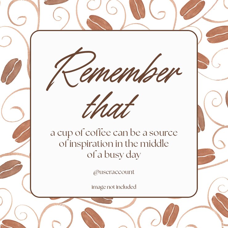 PSD psd quotes reminder typography design for social media and instagram post template