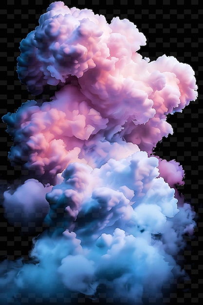 Psd Radiant Neon Glow Cloud Art Unikalny Koncept Gry Dla Abstrakcyjnych Projektów