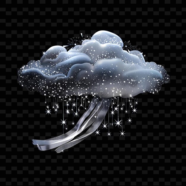 PSD psd radiant neon glow cloud art concept game asset unico per disegni astratti