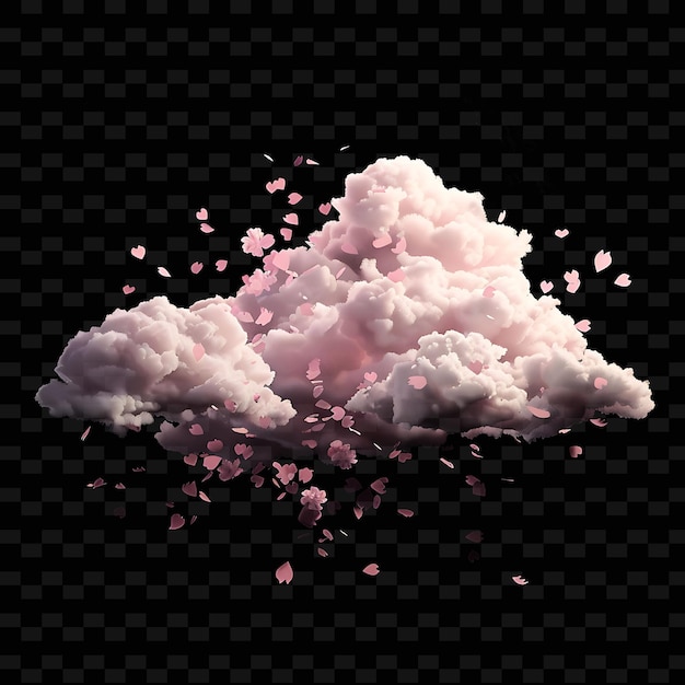 PSD psd radiant neon glow cloud art concept game asset unico per disegni astratti