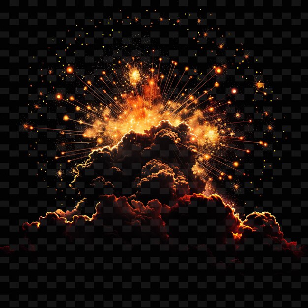 PSD psd radiant neon glow cloud art concept game asset unico per disegni astratti