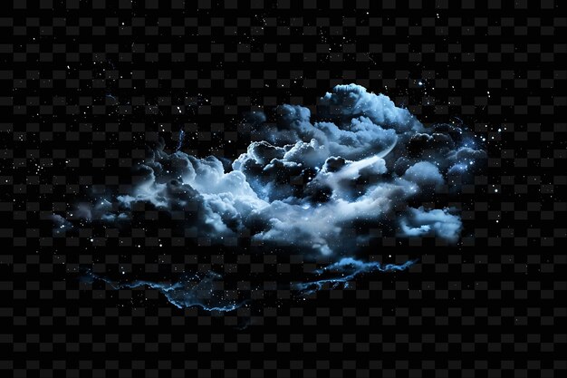 PSD psd radiant neon glow cloud art unique concept game asset for abstract designs