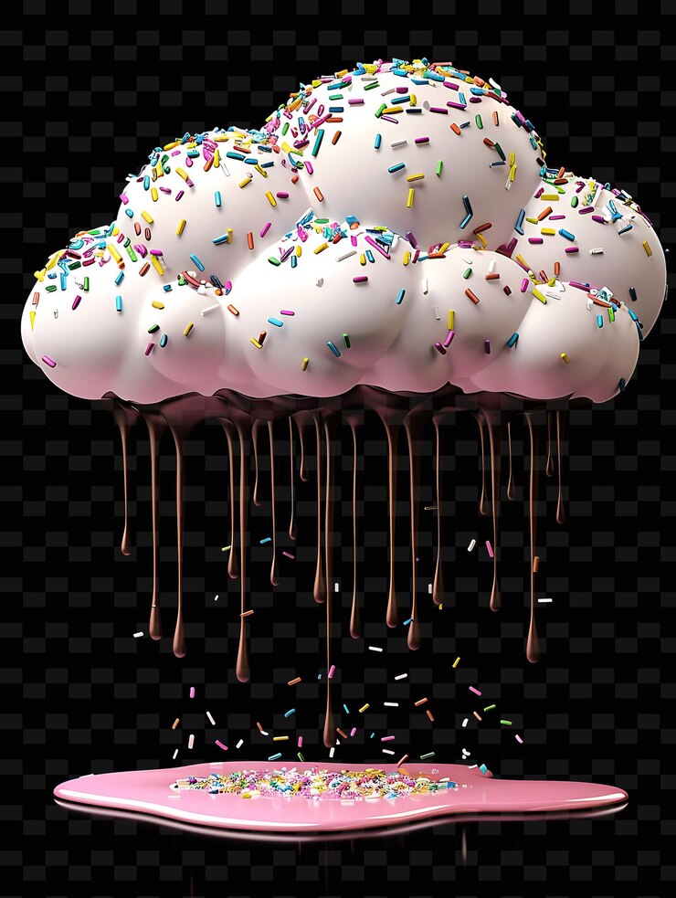 PSD psd radiant neon glow cloud art unique concept game asset for abstract designs