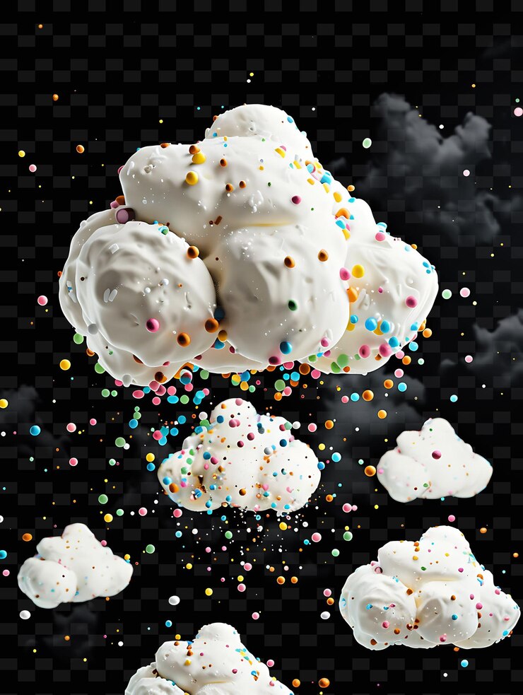 PSD psd radiant neon glow cloud art unique concept game asset for abstract designs