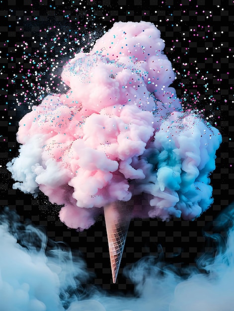 PSD psd radiant neon glow cloud art: 추상적인 디자인을 위한 독특한 개념 게임 자산