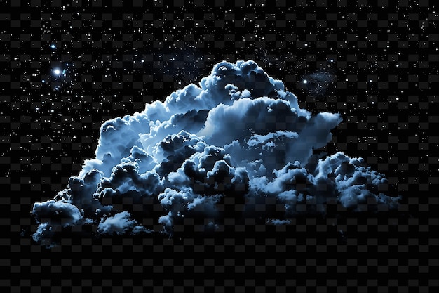 Psd Radiant Neon Glow Cloud Art: 추상적인 디자인을 위한 독특한 개념 게임 자산