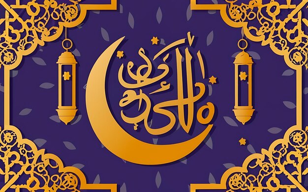 PSD psd radiant ramadan kareem islamic greeting card template для обоев, плакатов и медиа-баннеров