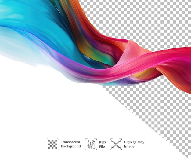 PSD psd rainbow color wave abstract