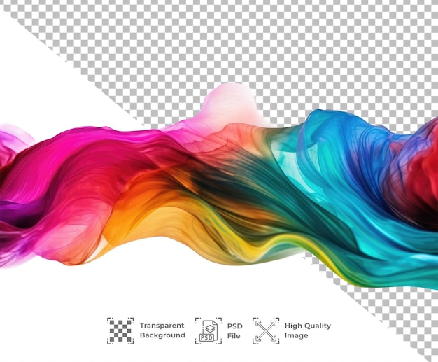 PSD psd rainbow color wave abstract