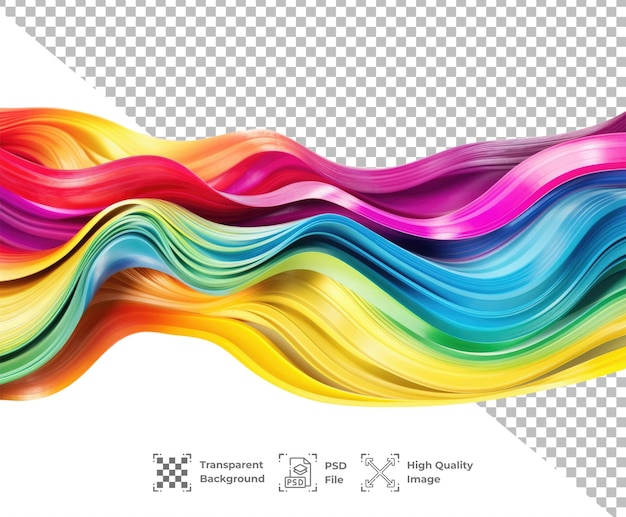 PSD psd rainbow color wave abstract