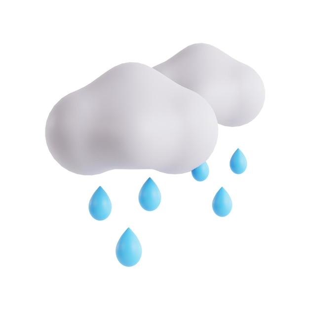 Psd a raindrop with cloud