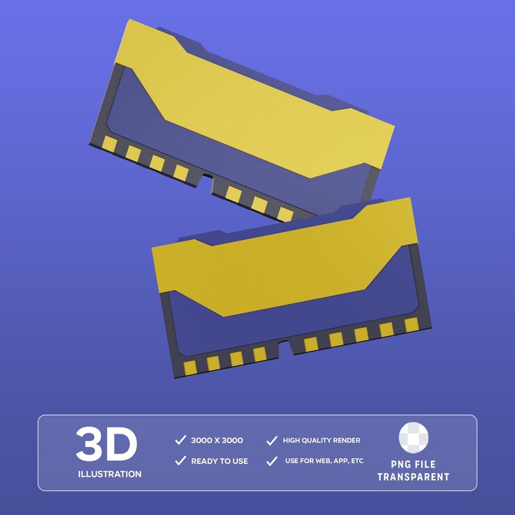 PSD psdram 3d 일러스트레이션