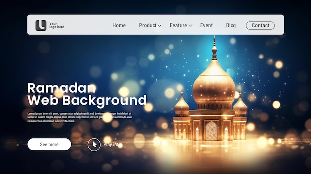 PSD psd ramadan background web background