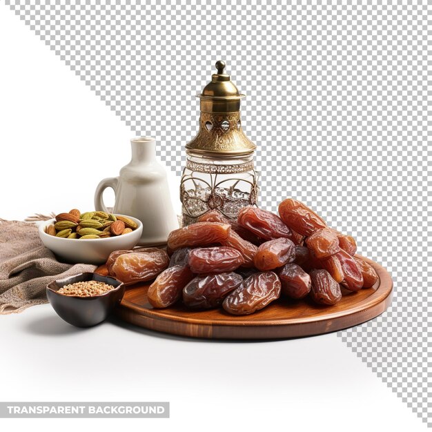 Psd Ramadan Dekoracja żywności Izolowana Bez Tła
