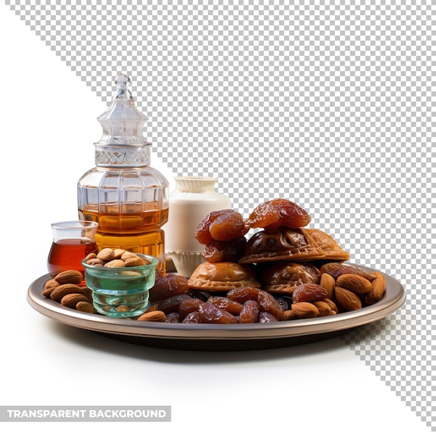 PSD psd ramadan food decoration isolated without background