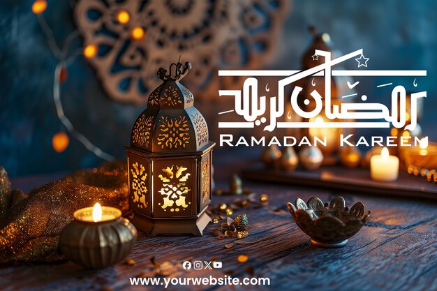 PSD psd ramadan kareem poster panner