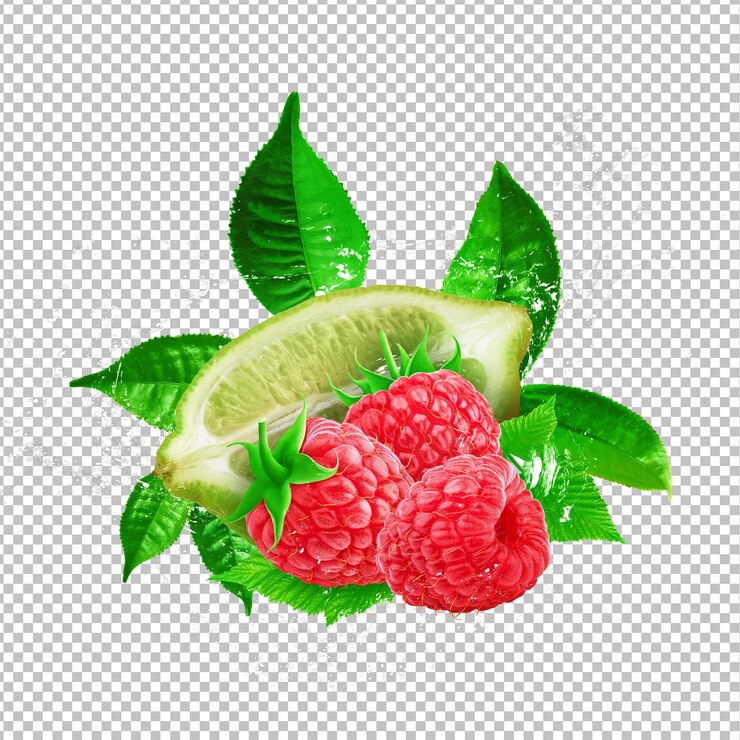PSD psd raspberry and lime flavor for labels