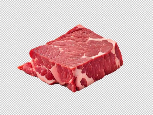PSD psd raw beef png su sfondo trasparente