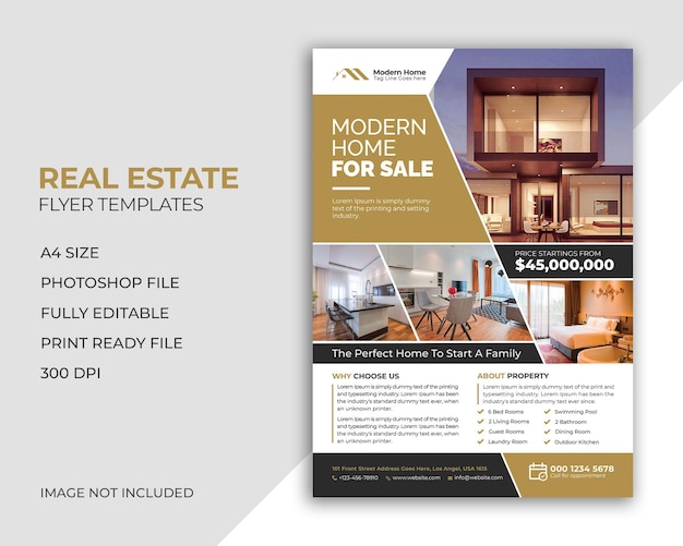 PSD psd real estate flyer template