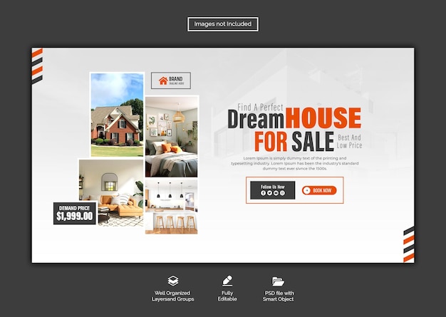PSD psd real estate house property web banner template