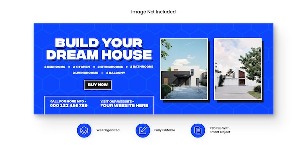 Psd Real Estate I Dream House Facebook Cover Design