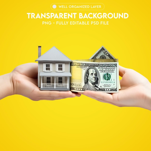 PSD psd real estate miniature house transparent png