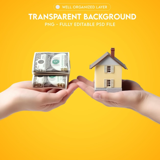 PSD Real Estate Miniature House Transparent PNG