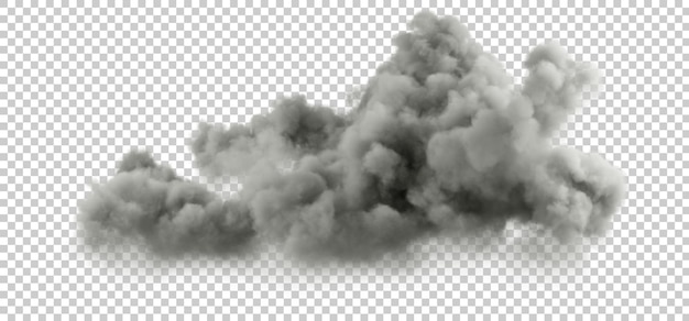 PSD psd 現実的な暗 ⁇ の雲 神秘的な爆発の形状 カットアウト 透明な背景 3dレンダリング