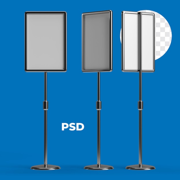 Psd realistic display presentation stand