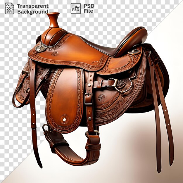 PSD psd realistic photographic jockeys saddle on a isolated background