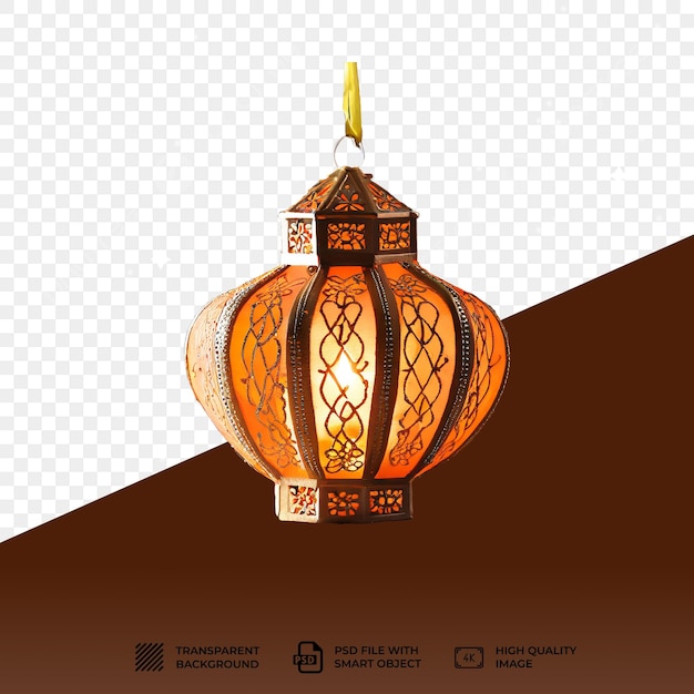 Psd realistic ramadan lamp