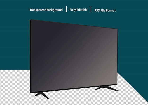 PSD psd realistic smart tv screen