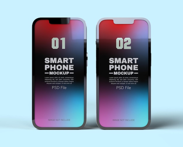 Psd mockup di smartphone realistico