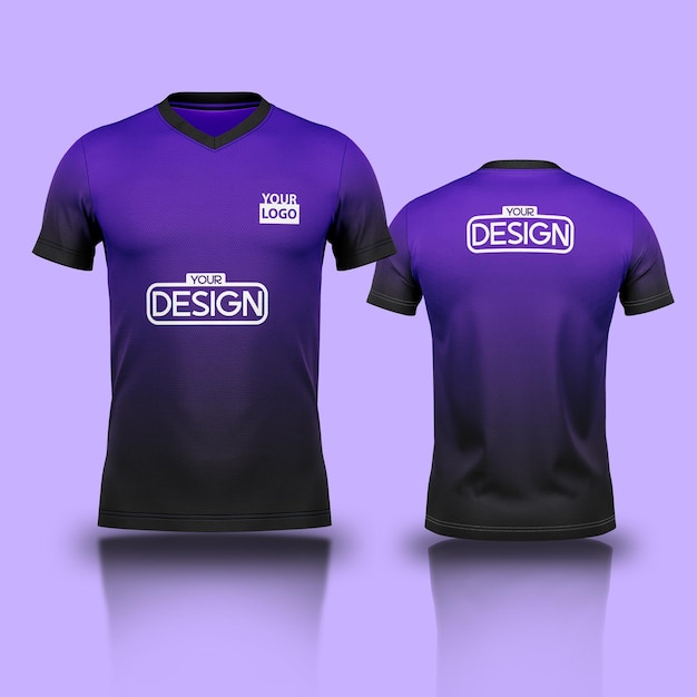 PSD Realistic Soccer TShirt Mockup