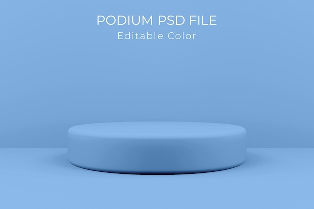 PSD realistyczna scena produktu na podium do prezentacji produktu renderowania 3d