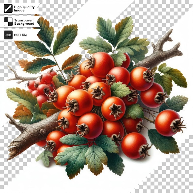 PSD psd red currant on transparent background