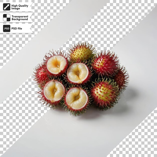 PSD psd red durian seeds durian marangang на прозрачном фоне с редактируемым слоем маски