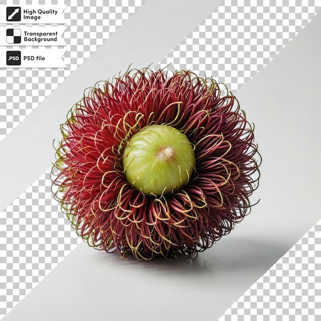 PSD psd red durian seeds durian marangang on transparent background with editable mask layer