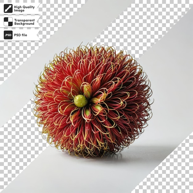 PSD psd red durian seeds durian marangang on transparent background with editable mask layer
