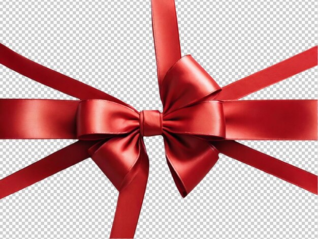 PSD psd of a red and golden white horizontal ribbon on transparent background