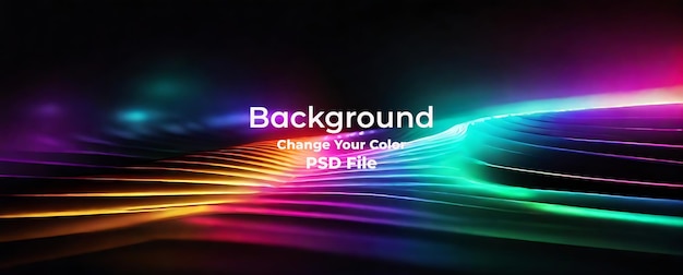 PSD psd red spectrum lights with black party club neon lights abstract wave mesh background