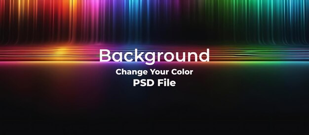 PSD psd レッド スペクトル ブラック パーティークラブ ネオン 抽象的な波網の背景