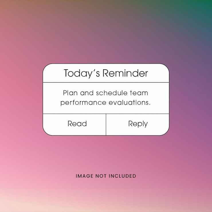 PSD psd reminder on gradient background instagram post template