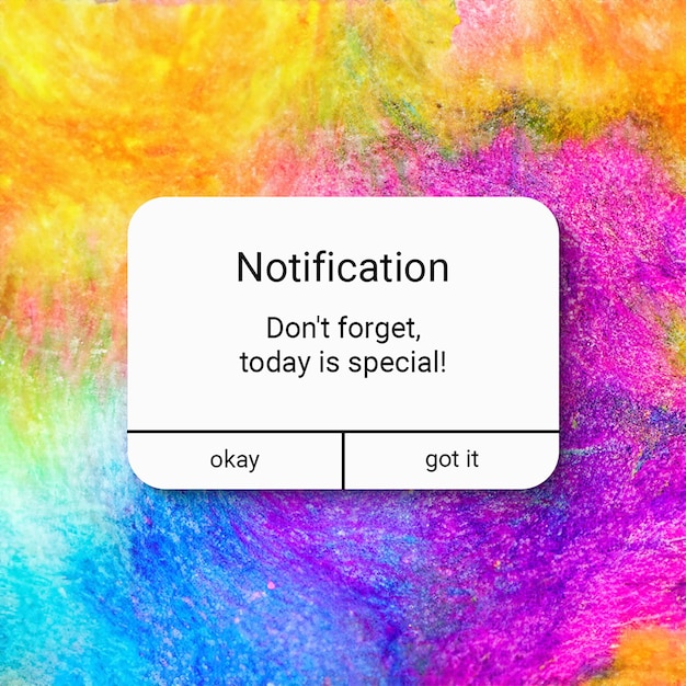 PSD psd reminder notification design for social media and instagram post template