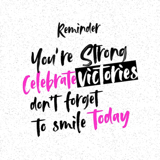 PSD Reminder Typography Design voor sociale media en Instagram Post Template
