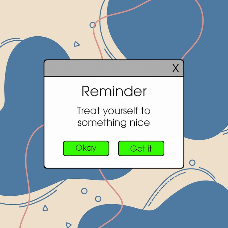 PSD psd reminder with bloob and dark color background instagram post template